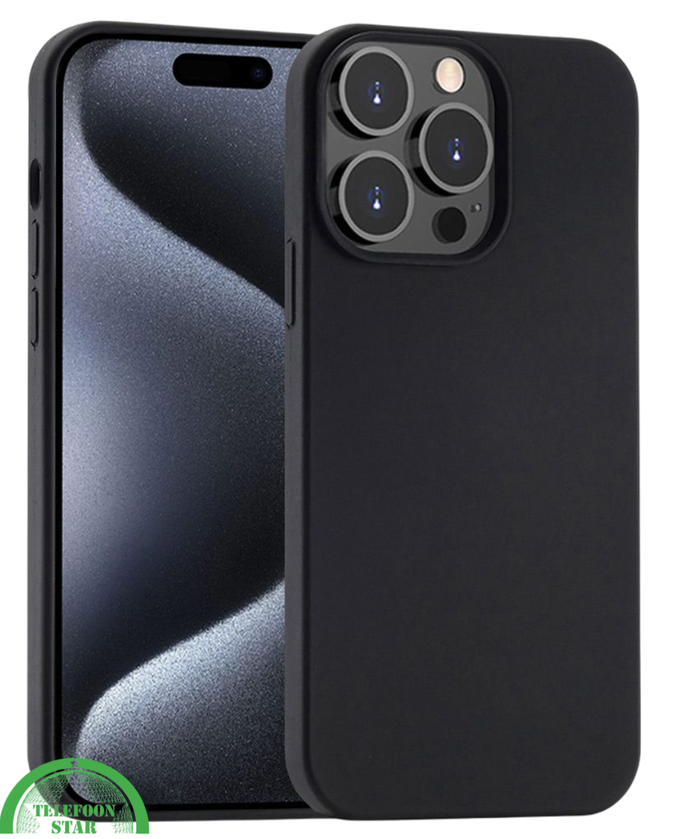 Zwart Hoesje voor iPhone 12 Pro Transparant, Slank, Helder & Krasbestendig