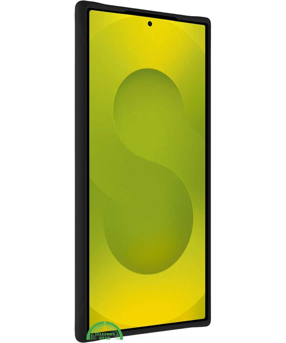 Zwart Hoesje voor S24 Ultra Transparant, Slank, Helder, silicone en Krasbestendig