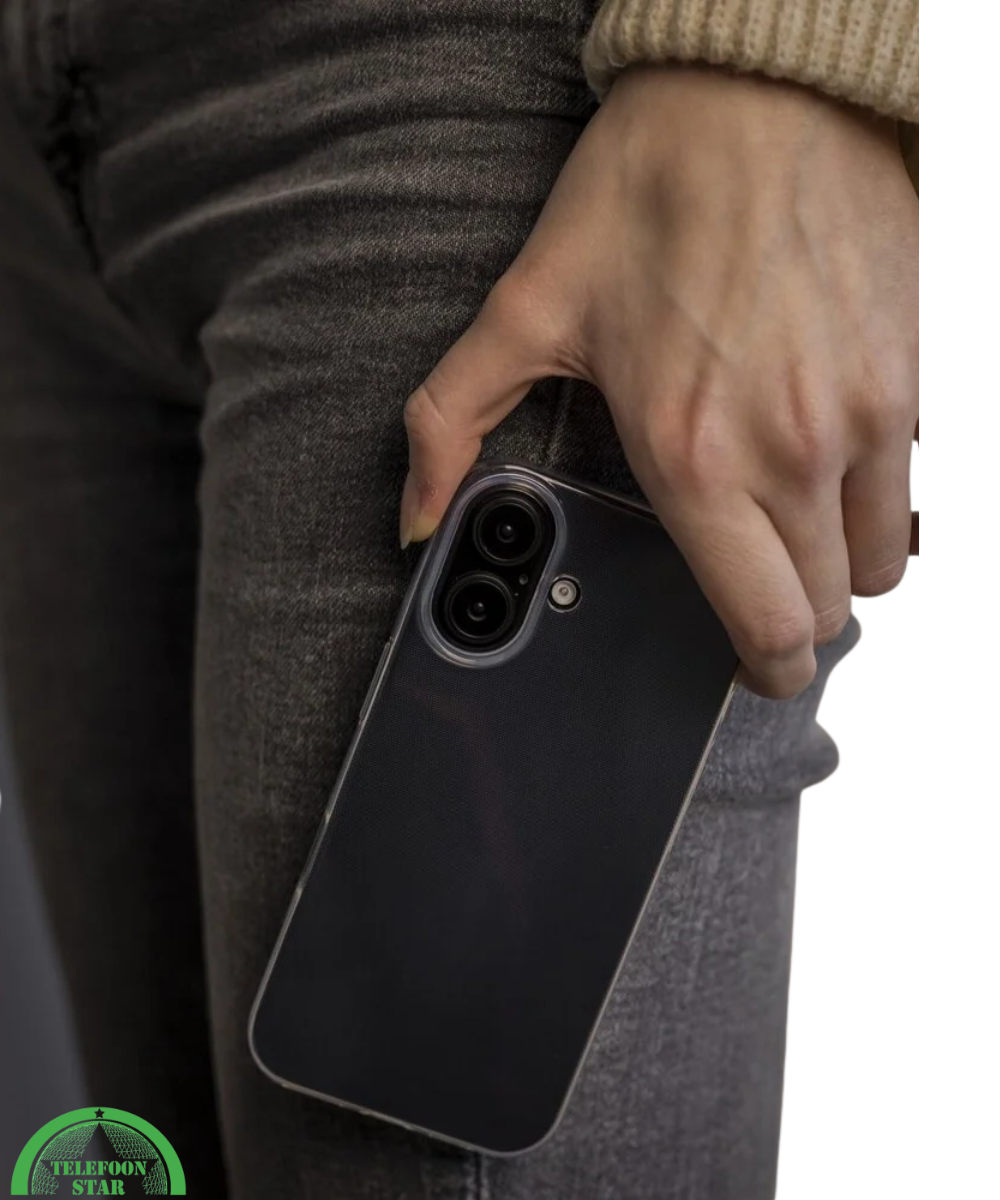 Hoesje voor iPhone 16 Zwart Anti-Slip Bescherming – Sterk, Slank & Gripvast