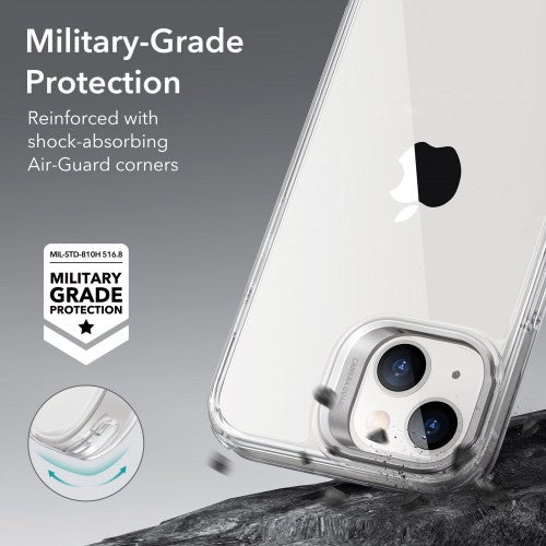 iPhone 14 hoesje met kickstand doorzichtig