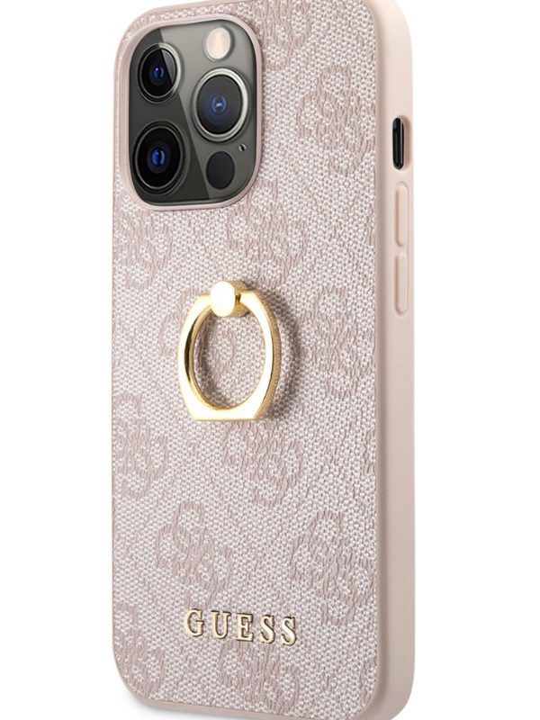Trendy iPhone 13 Pro Ring Case Roze Edition
