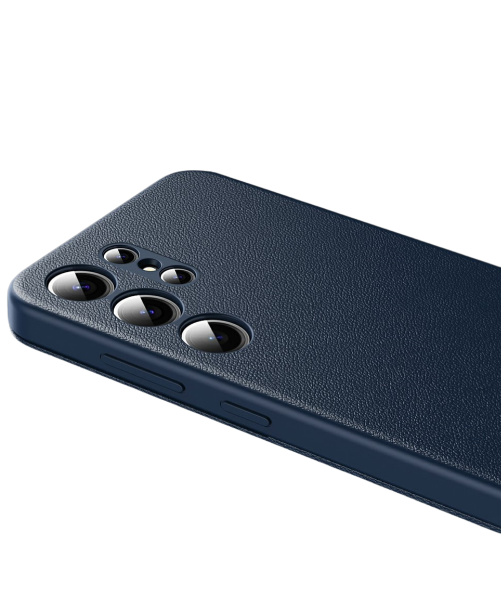 Samsung Galaxy S26 Ultra Donker Bluwe Wallet Case Met Smart Window Bescherming
