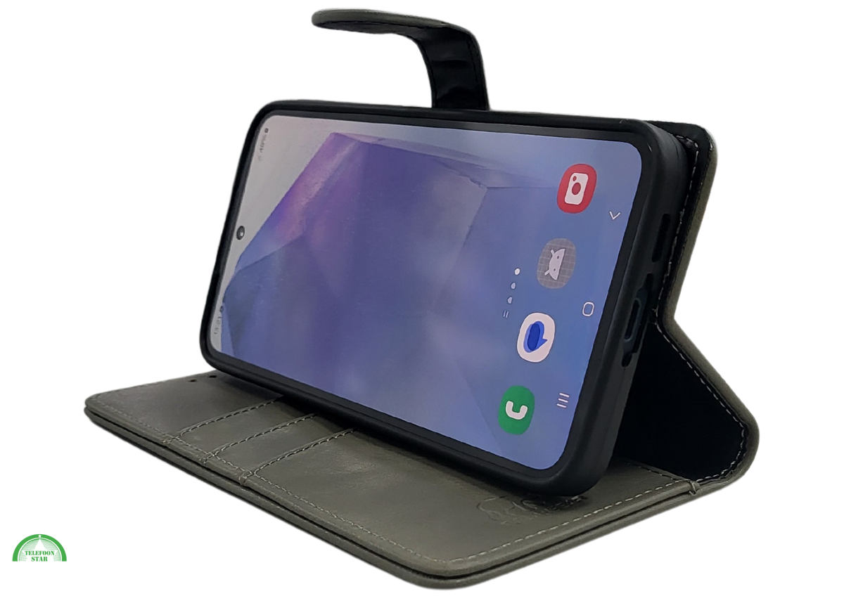 Hoesje voor Samsung Galaxy S26 Plus Boek Case Leer Stijlvolle en Wallet Grijs