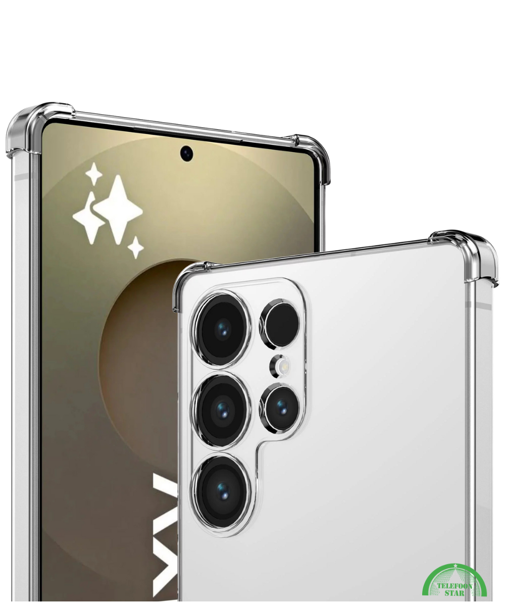 Transparant Shockproof Hoesje voor Samsung S25 Ultra – Slank & Sterk