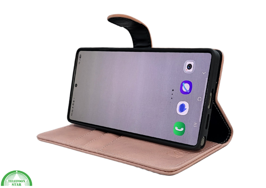 Hoesje voor Smasung S26 Ultra donker rose boekcase Stijlvolle
