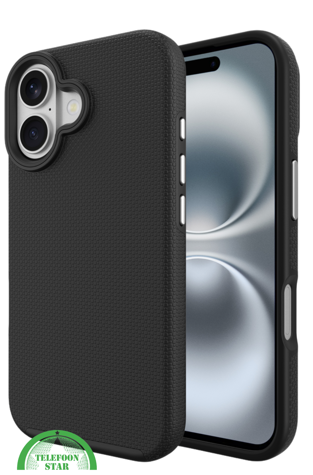 Hoesje voor iPhone 17 – Zwarte Anti-Slip Bescherming en Sterk, flexibel en schokabsorberend silicone, Slank en licht ontwerp | Telefoonstar