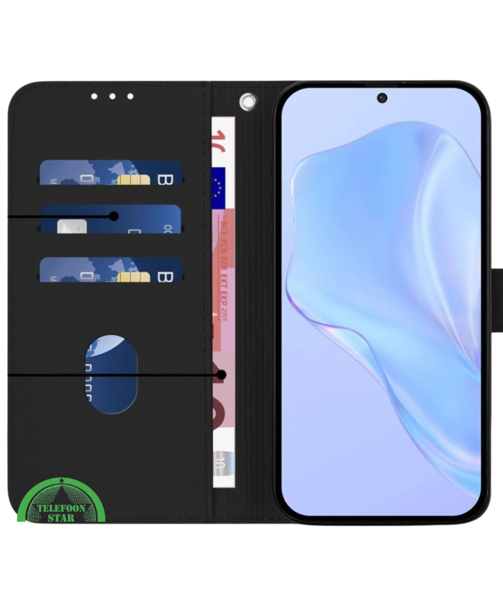 Bookcase Hoesje voor Samsung S25 Edge – Zwart, Veilig & Functioneel