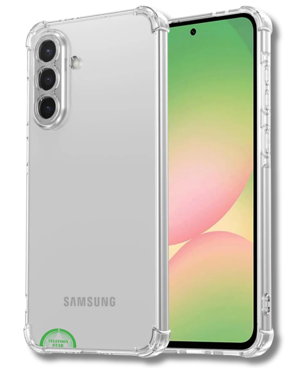 Hoesje voor Samsung A56 Antishock Case Hoogwaardige bescherming Transparant