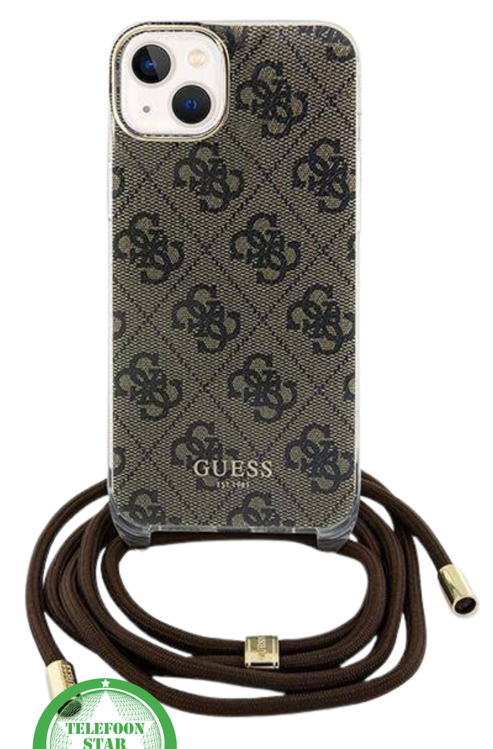 Bookcase Hoesje voor iPhone 14 - Donker Bruin