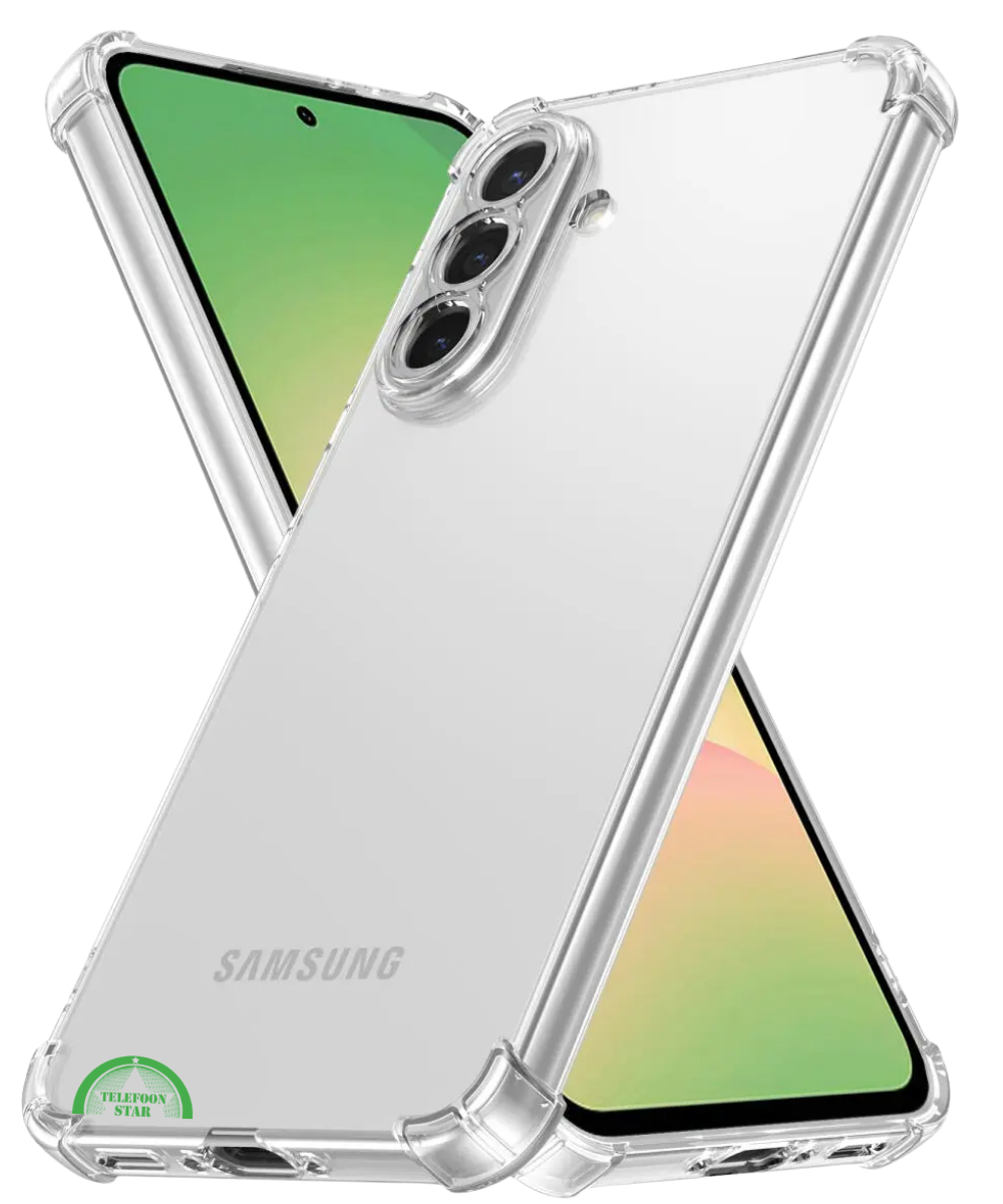 Hoesje voor Samsung A56 Antishock Case Hoogwaardige bescherming Transparant