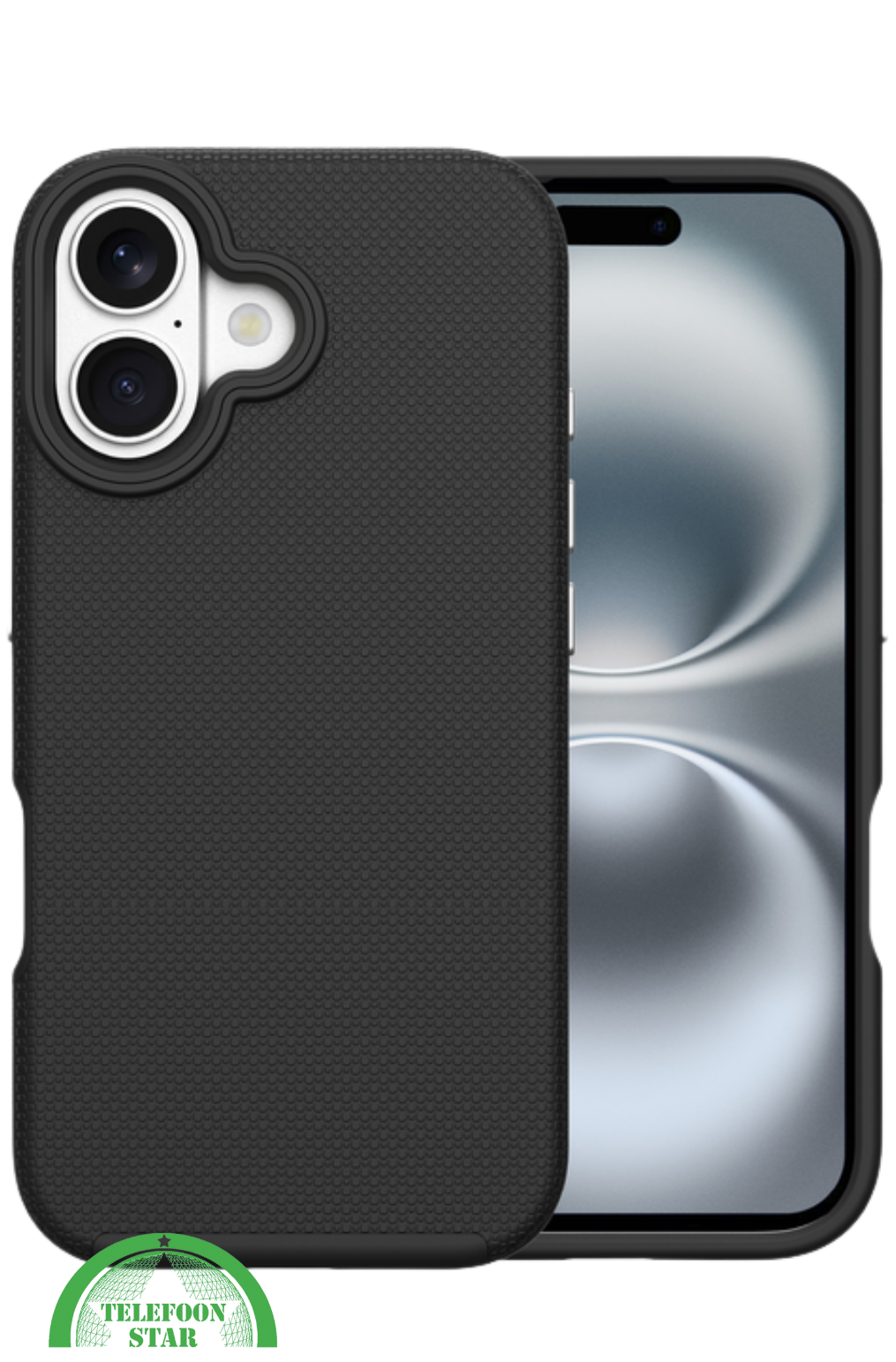 Hoesje voor iPhone 17 – Zwarte Anti-Slip Bescherming en Sterk, flexibel en schokabsorberend silicone, Slank en licht ontwerp | Telefoonstar