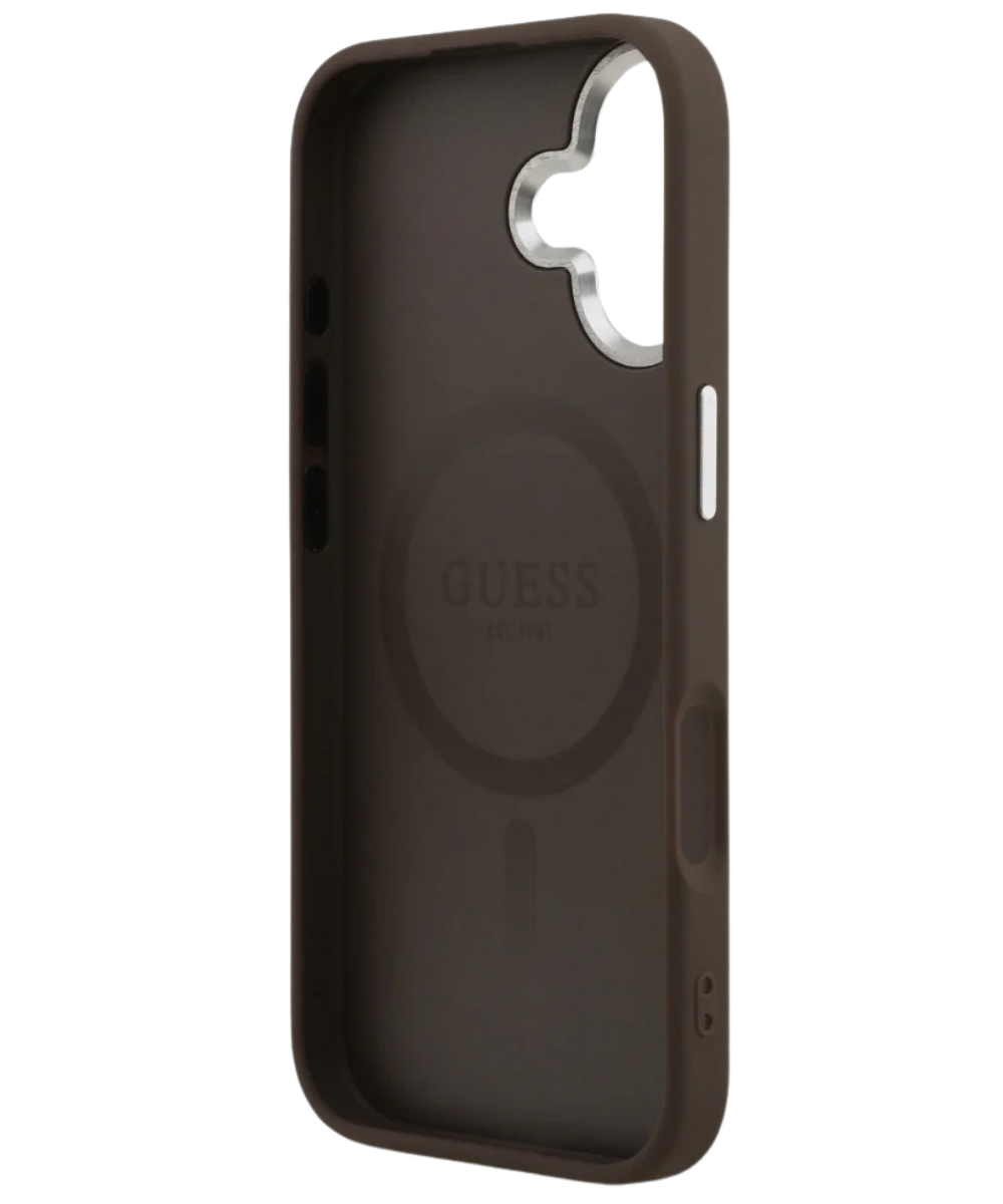 Hoesje iPhone 17 Bruin MagSafe CarbonGrip Case Sterke Slank