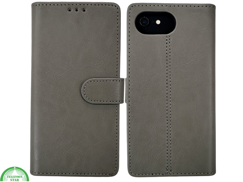 Boek case Grijs cover iPhone 16E 2025