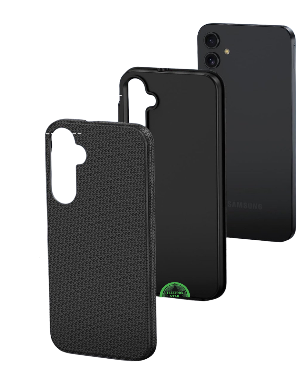 Hoesje voor Samsung A17 Zwart Anti-Slip, Grip, Sterk & Schokbestendig