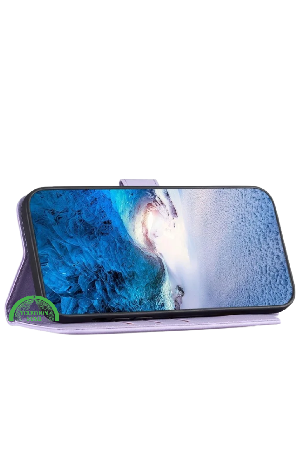 Wallet Bookcase voor Samsung S25 Edge – Paars