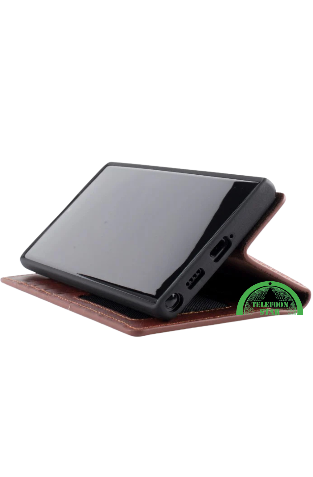 Backcover Hoesje voor S25 Ultra -Donker Bruin