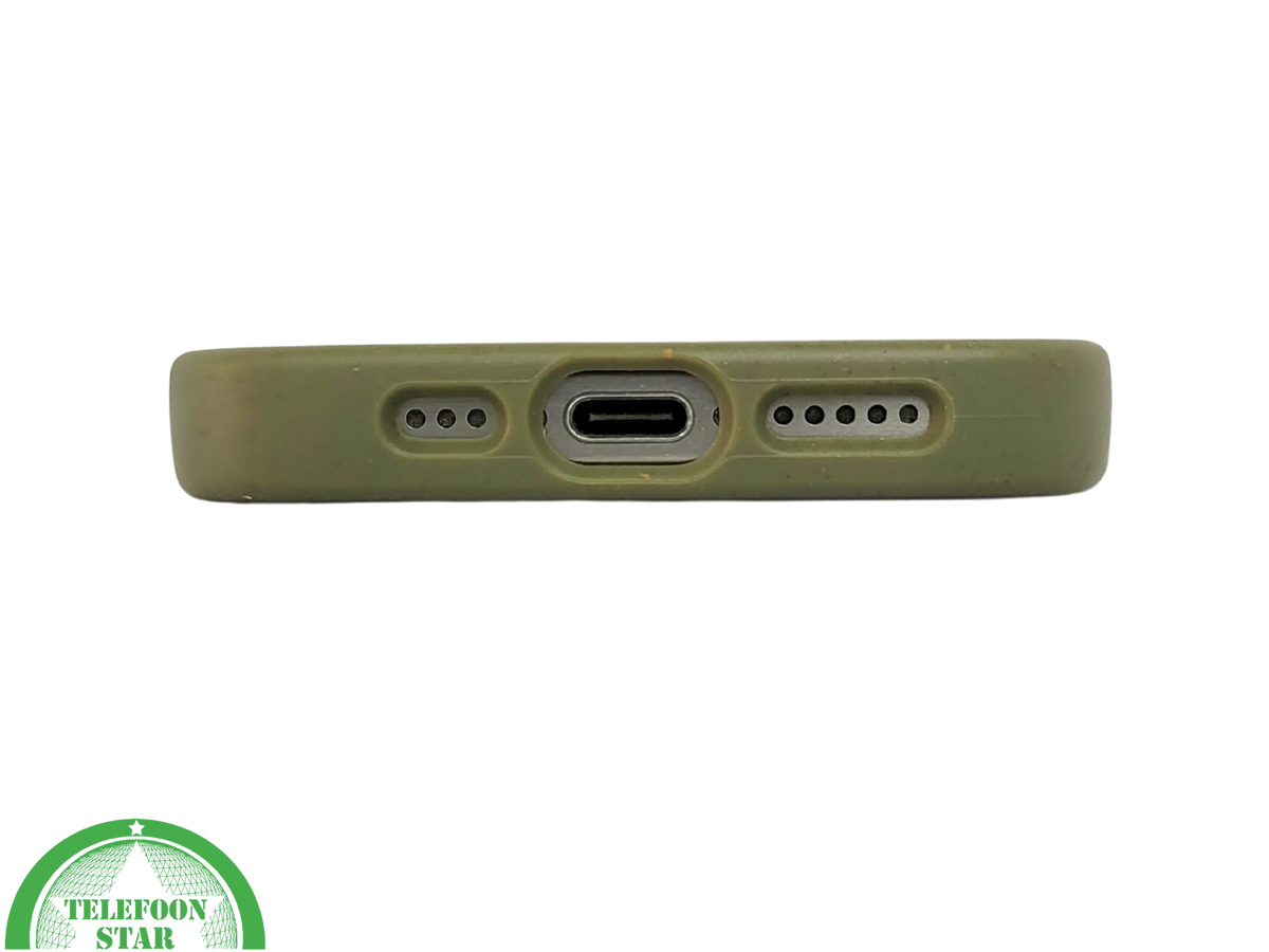 Donkergroen iPhone 15 Pro Hoesje – Natuurlijke Bescherming & Minimalistisch Design | Telefoonstar.nl