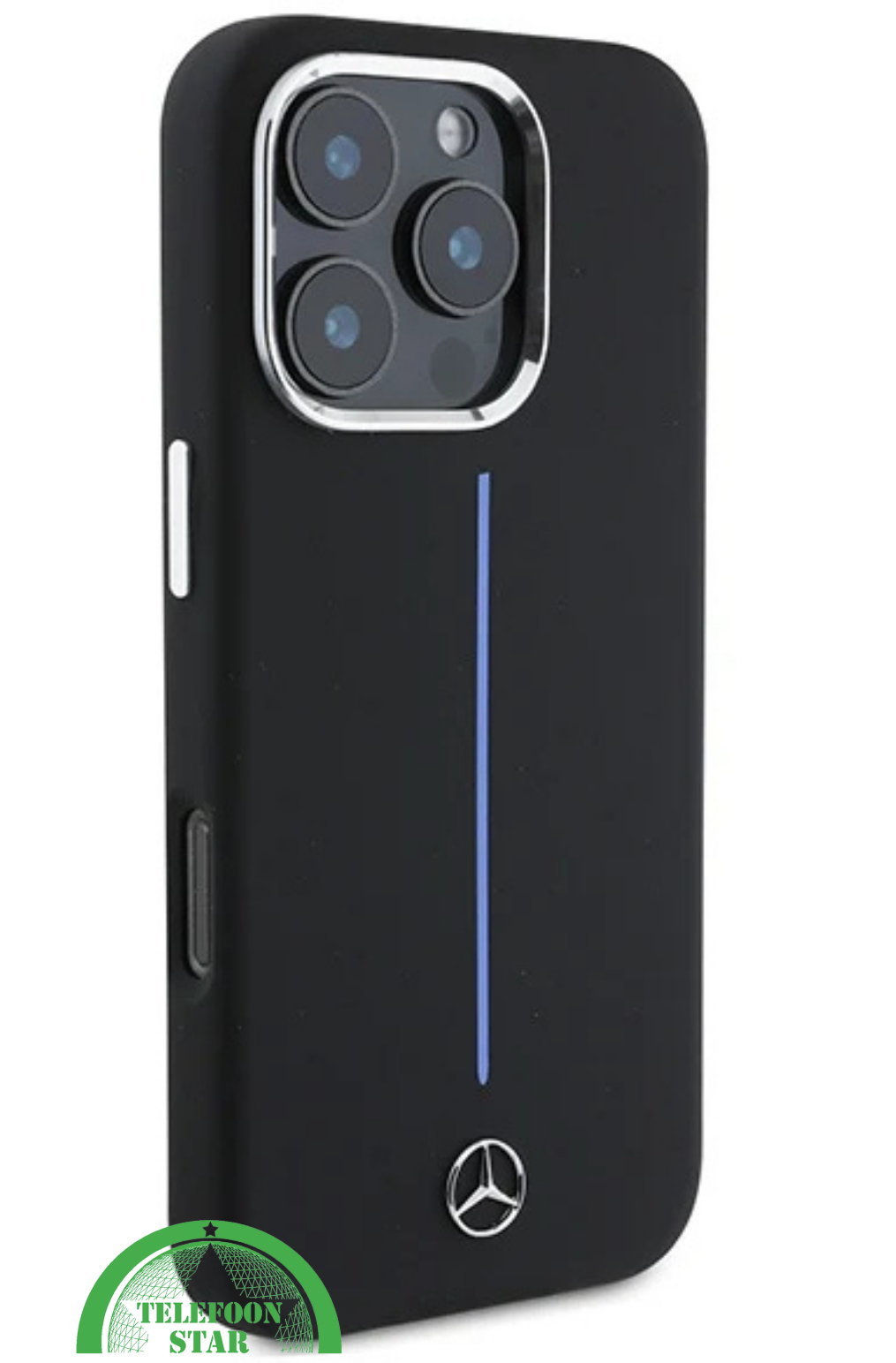 iPhone 16 Pro Max Hoesje Zwart – Sportieve Luxe met Strakke Bescherming