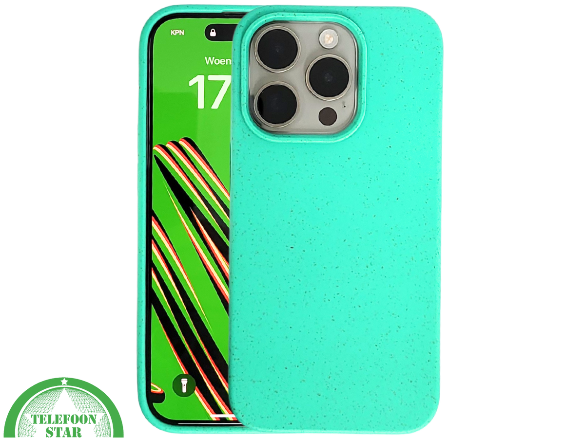 Turquoise iPhone 15 Pro Hoesje – Fris Kleurrijk & Beschermend | Telefoonstar.nl