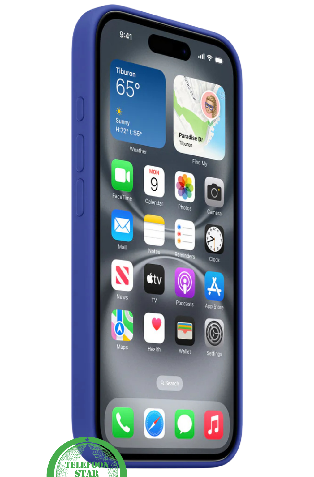 Hoesje voor iPhone 16 Siliconen – Koningsblauw | Slank, Stevig en Stijlvol