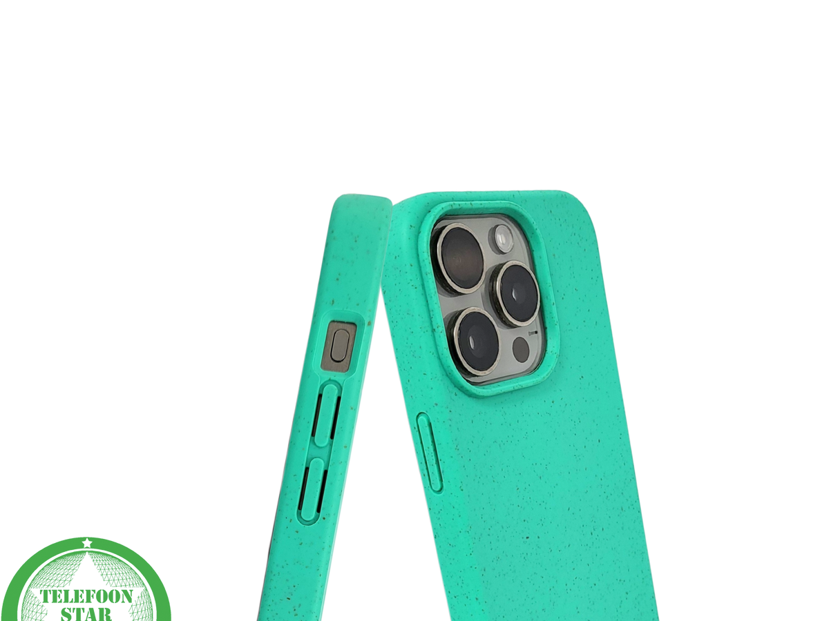 Turquoise iPhone 15 Pro Hoesje – Fris Kleurrijk & Beschermend | Telefoonstar.nl