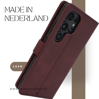 Hoesje voor Samsung S26 Ultra BoekCase Leer Stijlvolle