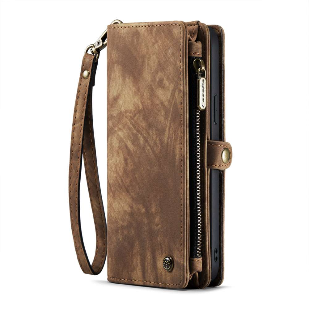 iPhone 14 3-in-1 portemonnee hoesje bruin