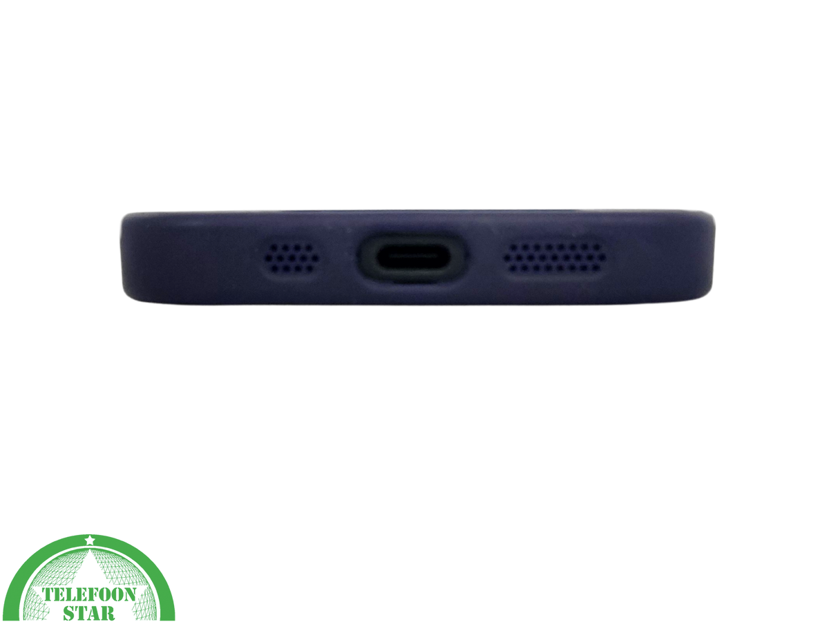 iPhone 15 Plus Siliconen Hoesje Donkerblauw – MagSafe-Compatibel & Ultieme Bescherming