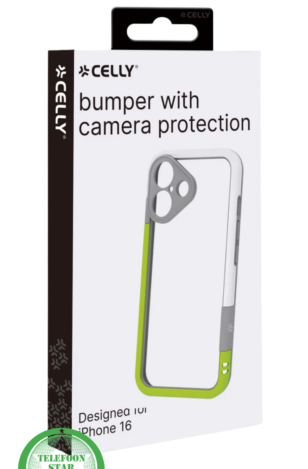 iPhone 16 Stootbestendig Hoesje – Sportieve Bescherming in Zwart, Wit & Limegroen