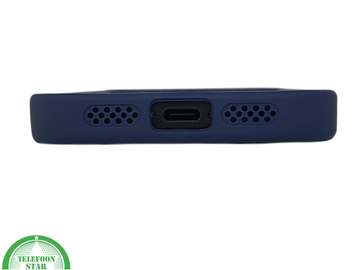 iPhone 16E Hoesje MagSafe Compatibel Blauw Schokbestendig