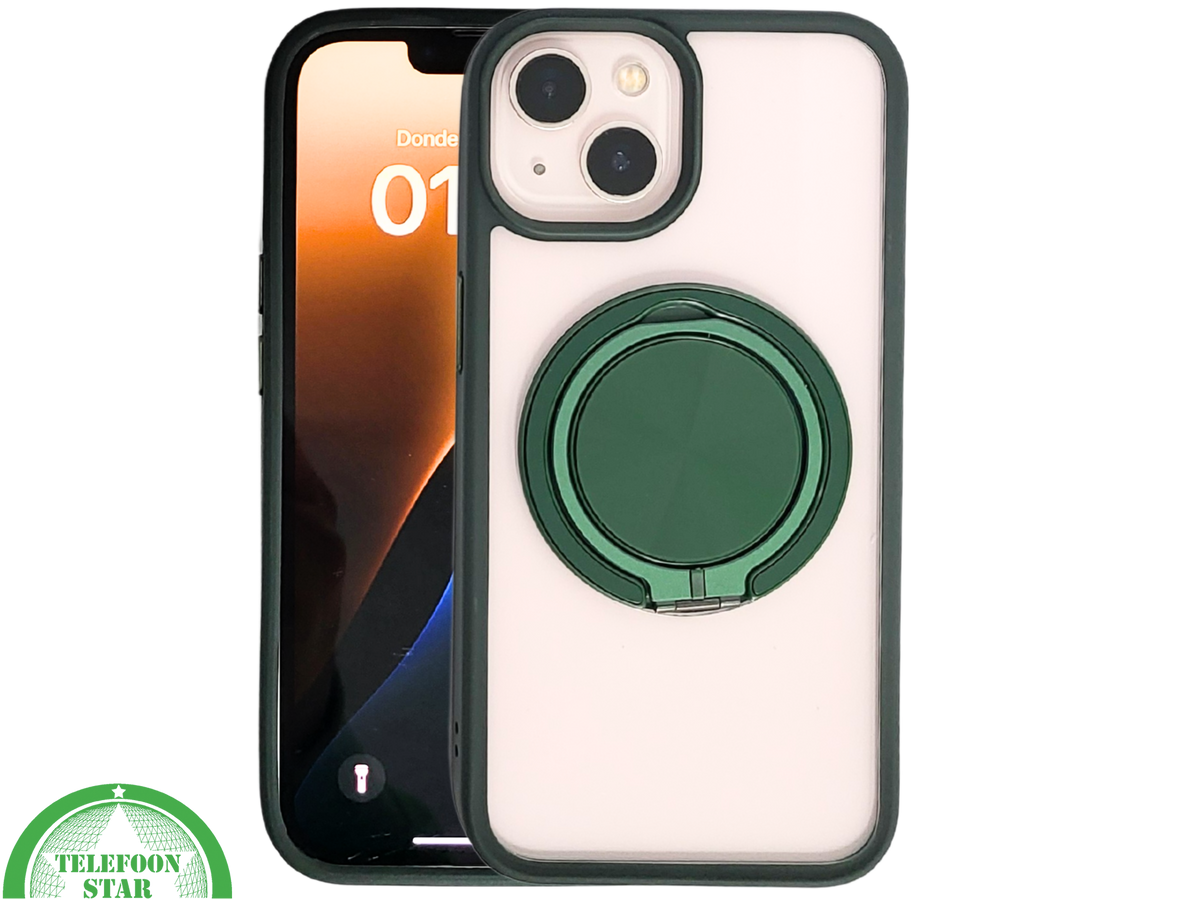 CoverGrip MagSafe Case – iPhone 13 / 14 Hoesje met Groene Ring | Telefoonstar.nl