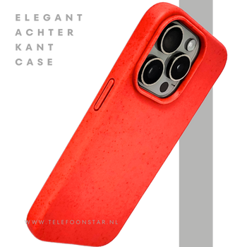 Rood iPhone 15 Pro Hoesje – Minimalistisch, Slank & Opvallend | Telefoonstar.nl