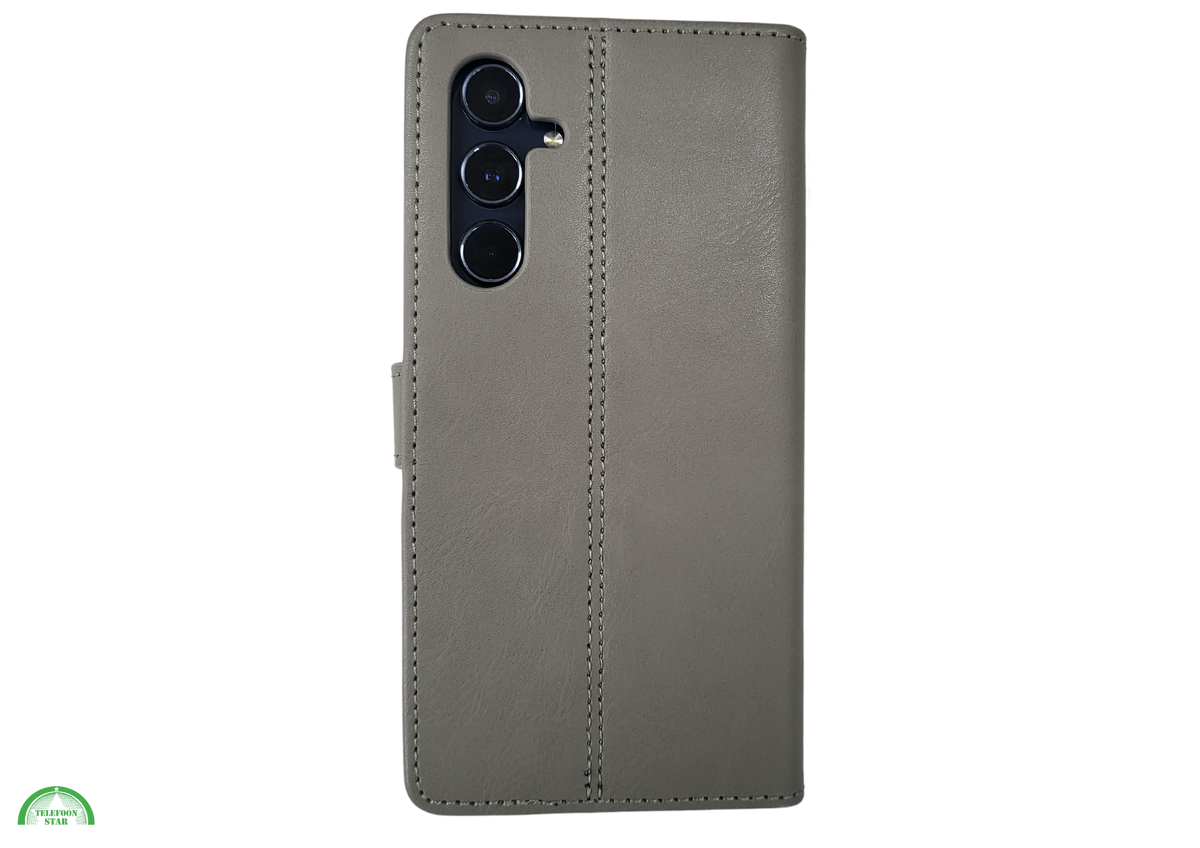 Hoesje voor Samsung Galaxy S26 Boek Case Leer Stijlvolle en Wallet Grijs