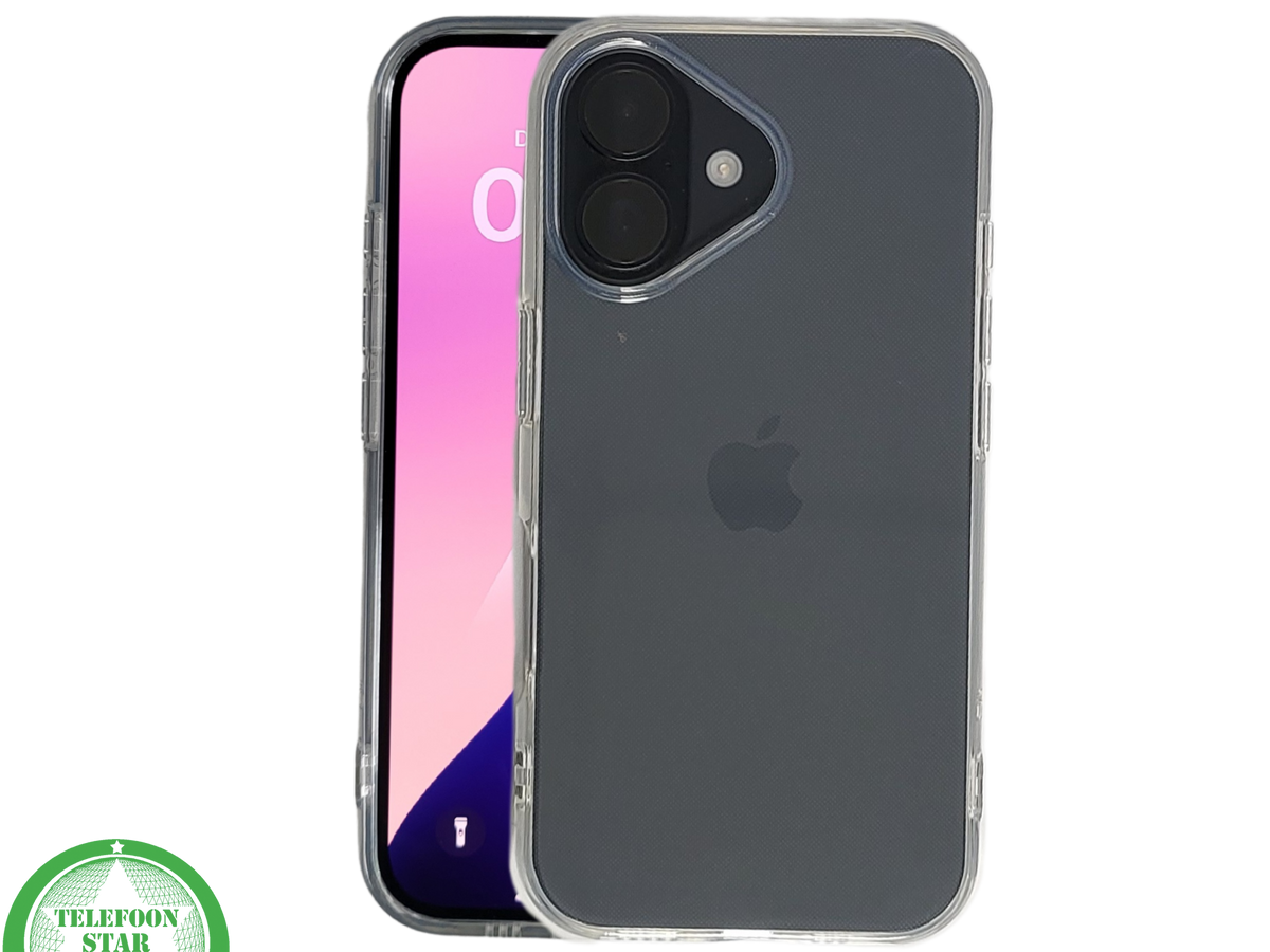 silicone hoesje doorzichtig voor iPhone 16