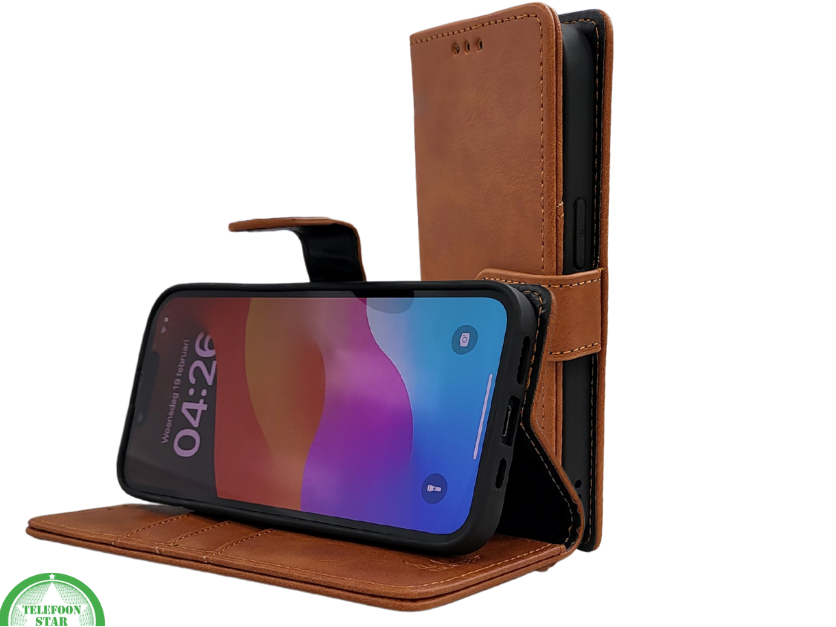 Wallet Case Licht Bruin IPhone 16E