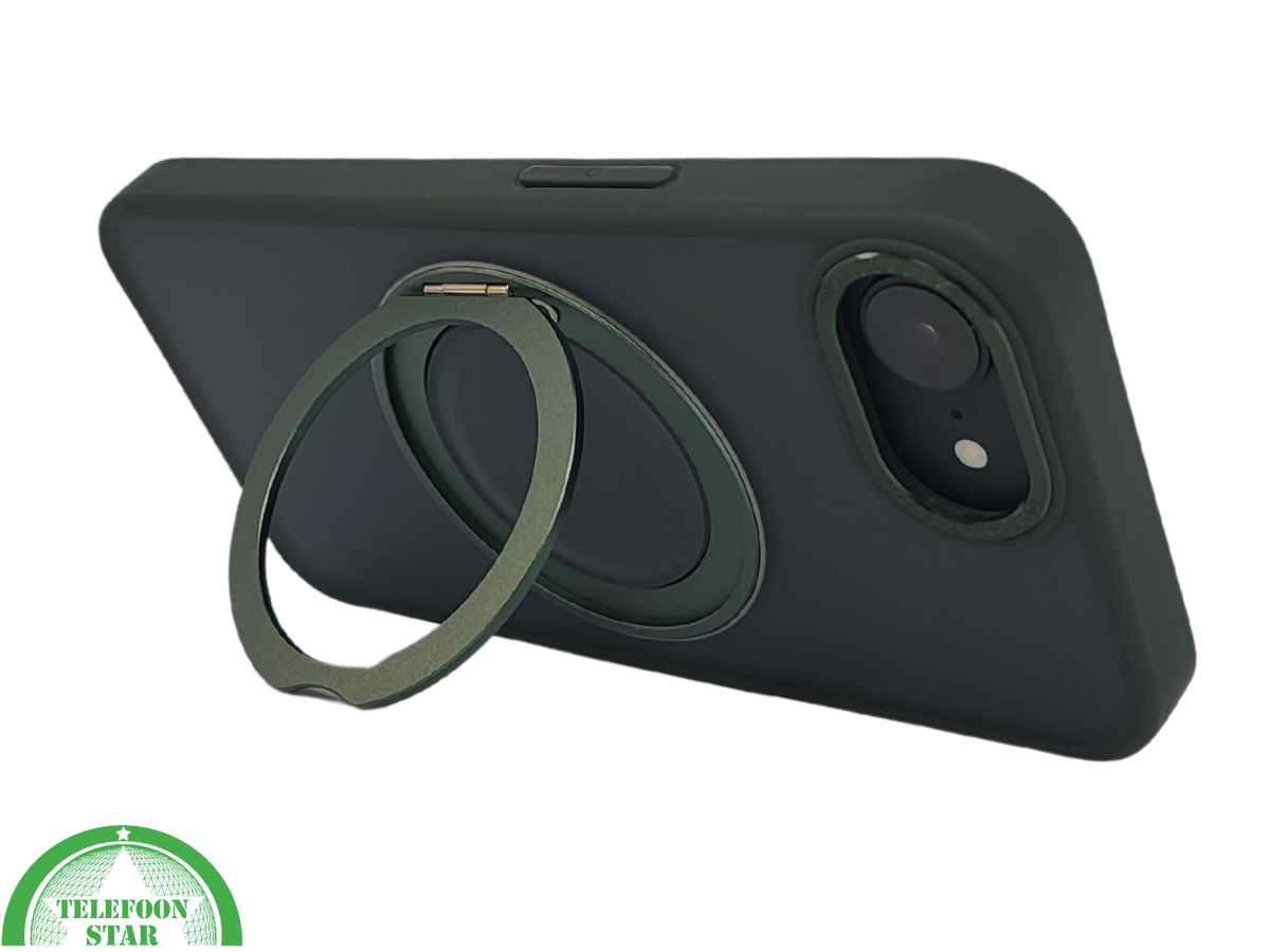 iPhone 16e Hoesje MagSafe Compatibel Groen Schokbestendig