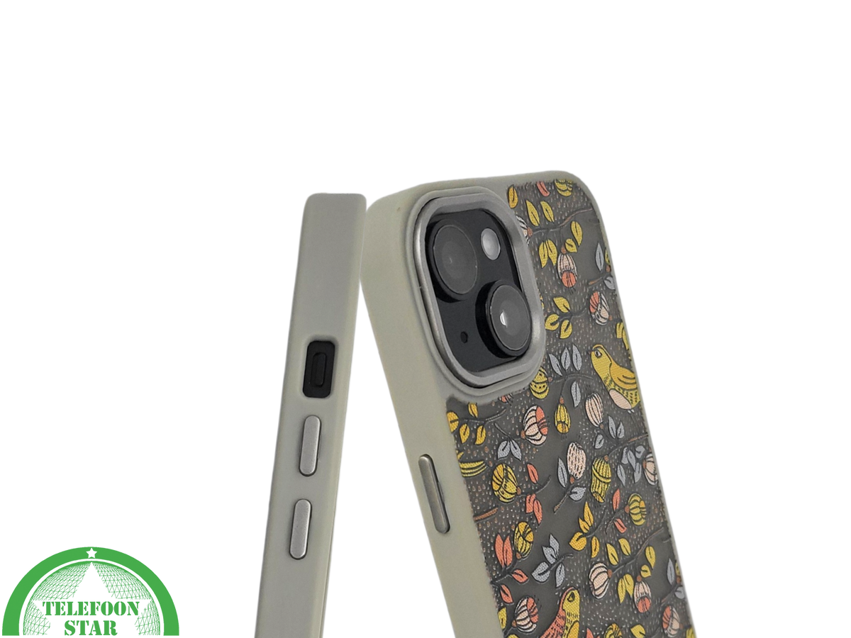 iPhone 15 Hoesje – Herfst Vogeltjes Design | Uniek, Beschermend & Betaalbaar