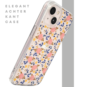 RoseLeaf Soft Case – iPhone 13 / 14 Bloemen Hoesje met Rozen | Telefoonstar.nl