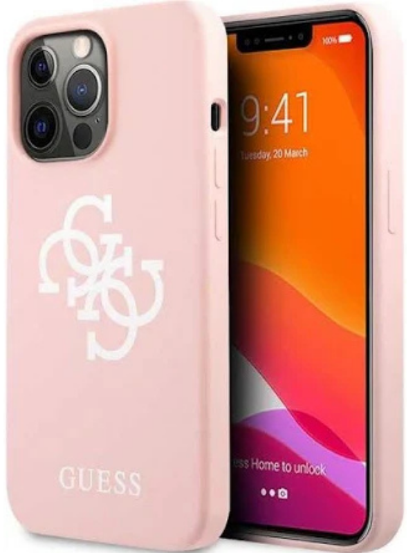 Silicone Pink Hoesje iPhone 13 Pro
