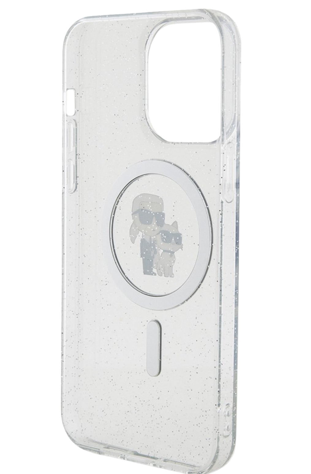 Hoesje voor iPhone 15 Pro Transparant – MagSafe Case met Glitters en Design