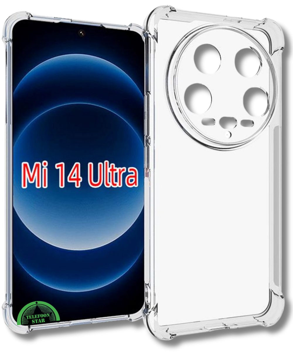 Hoesje voor Xiaomi 14 Ultra Transparant Licht strak