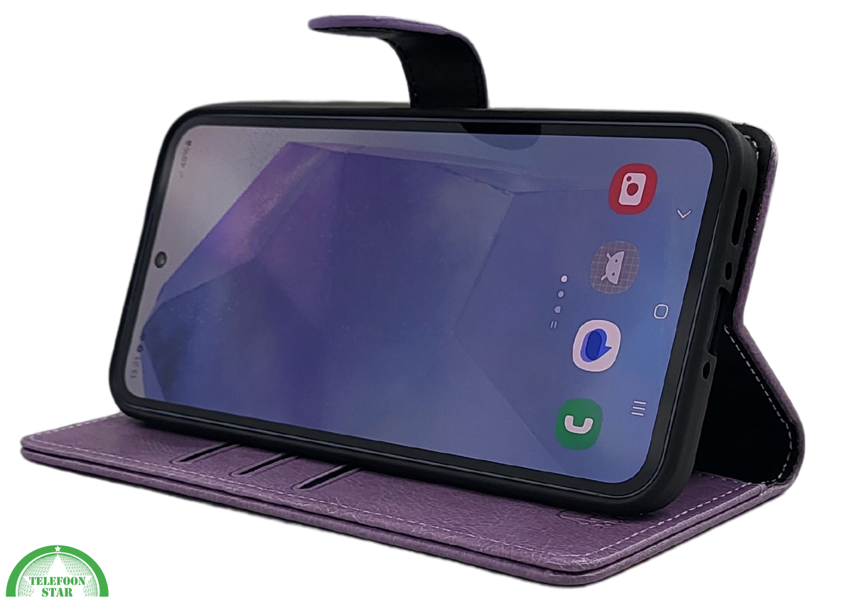 Hoesje voor Samsung Galaxy S26 Paars Boek Leer Stijlvolle
