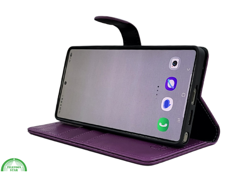 Boekcase Hoesje voor Samsung S26 Ultra diep paars
