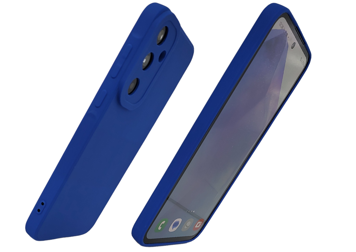 Hoesje voor Samsung Galaxy A37 Blauwe TPU siliconen Stijlvolle Bescherming