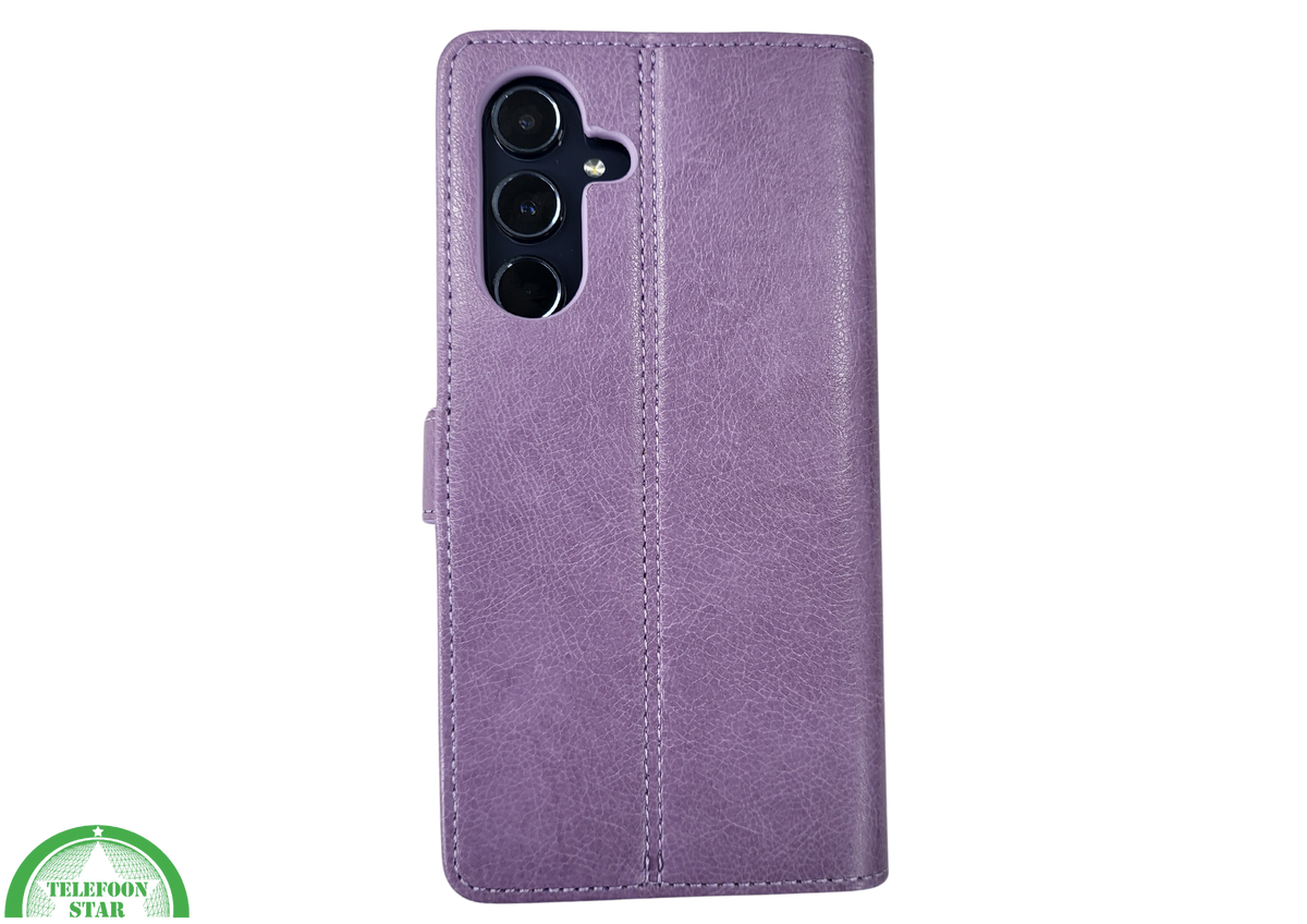 Hoesje voor Samsung Galaxy S26 Plus Paars Boek Leer Stijlvolle