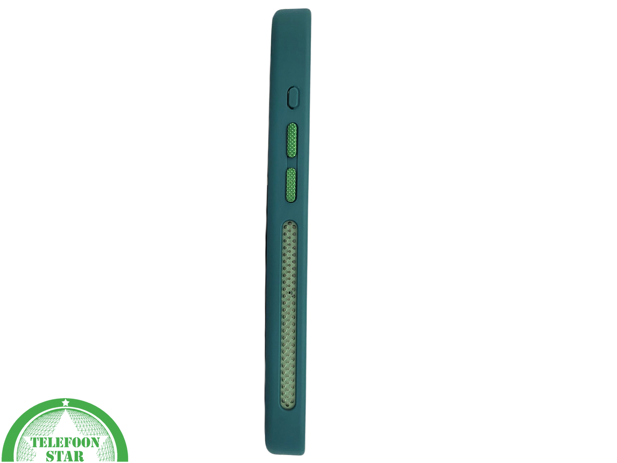 Glanzend Groen iPhone 15 Pro Max Hoesje met Ringhouder – Transparant & MagSafe | Telefoonstar.nl