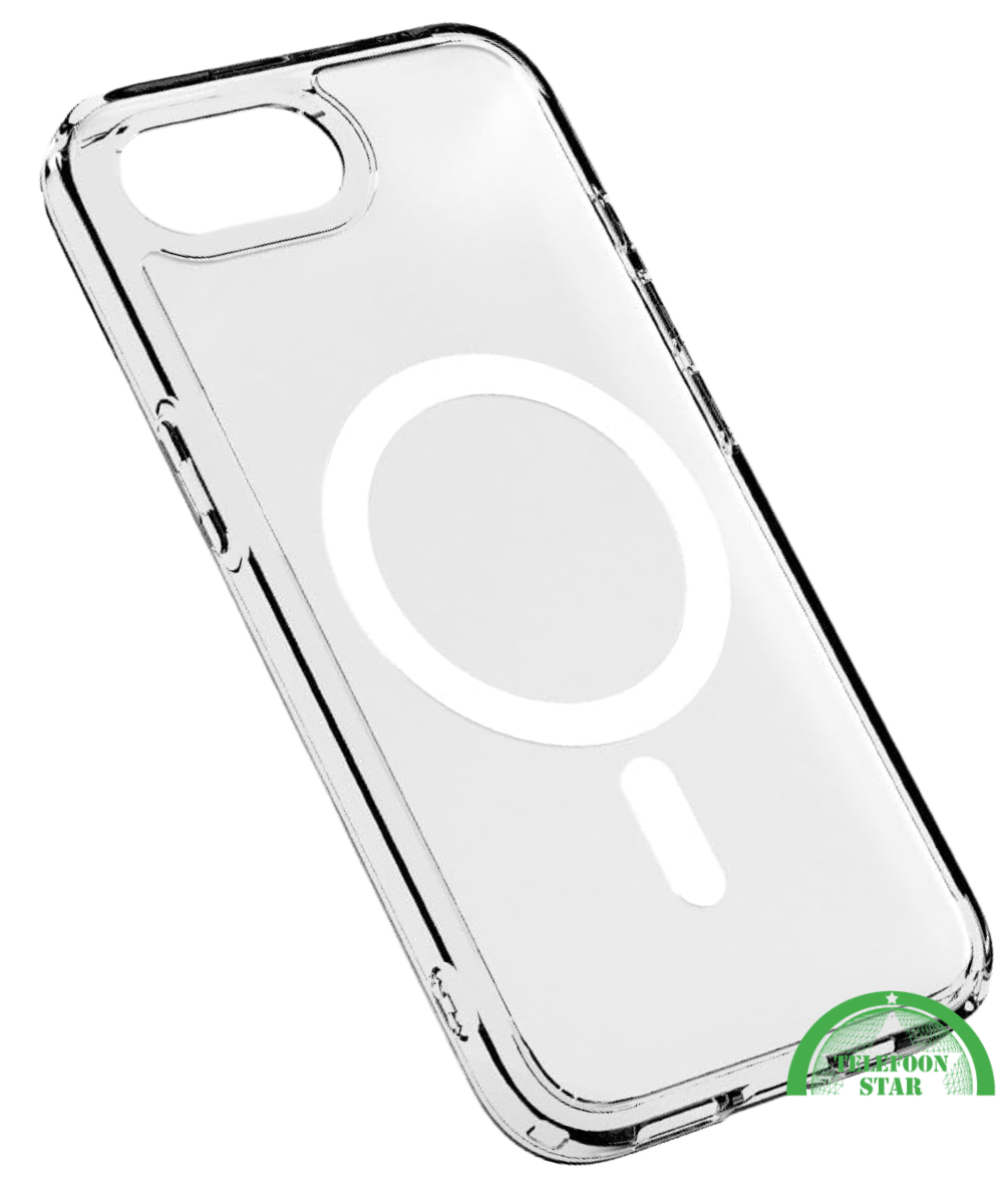 Hoesje voor iPhone 17E Transparant MagSafe Hoesje – Slank, Sterk & MagSafe