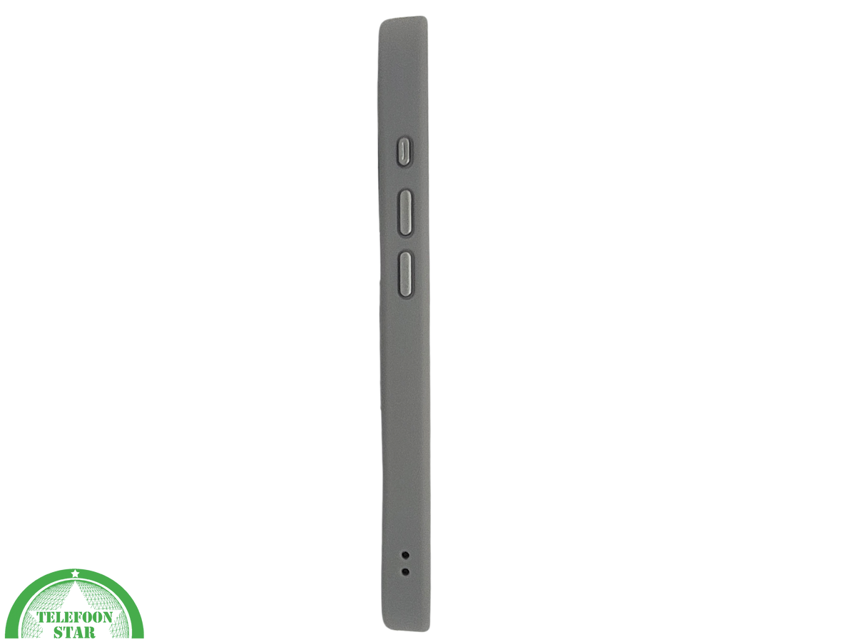 iPhone 16 Pro max Grijs Hoesje Met Ringhouder Stevige Rugcover Voor Extra Grip
