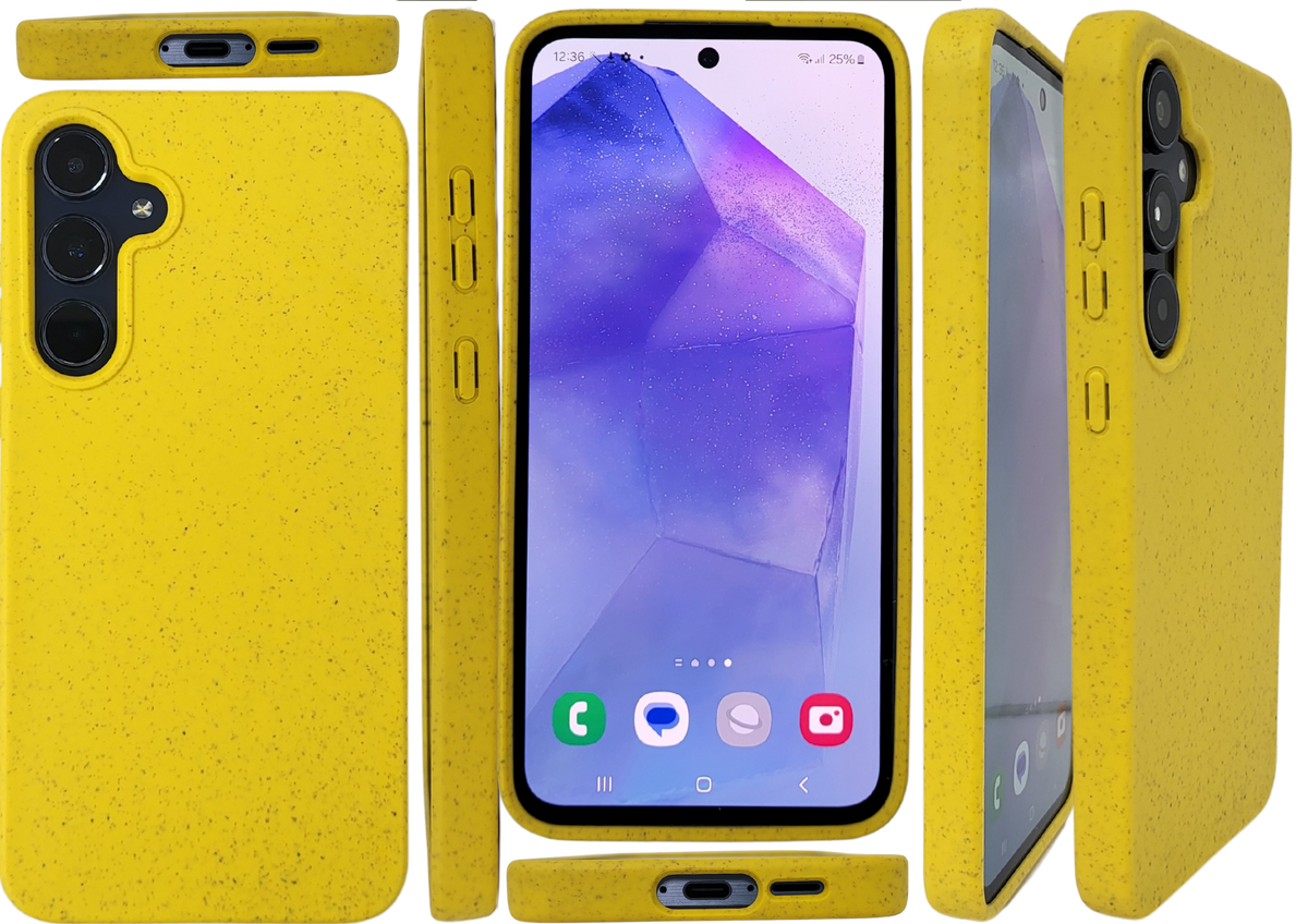 Hoesje voor Samsung A37 Geel Slank en lichtgewicht TPU-siliconen