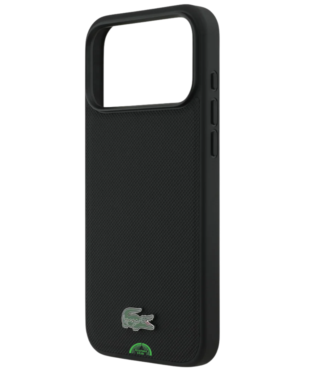Hoesje voor iPhone 17 Pro Carbon Grip Shield Case – Zwart Soft Touch